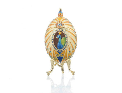 Colorful Peacock Faberge Egg