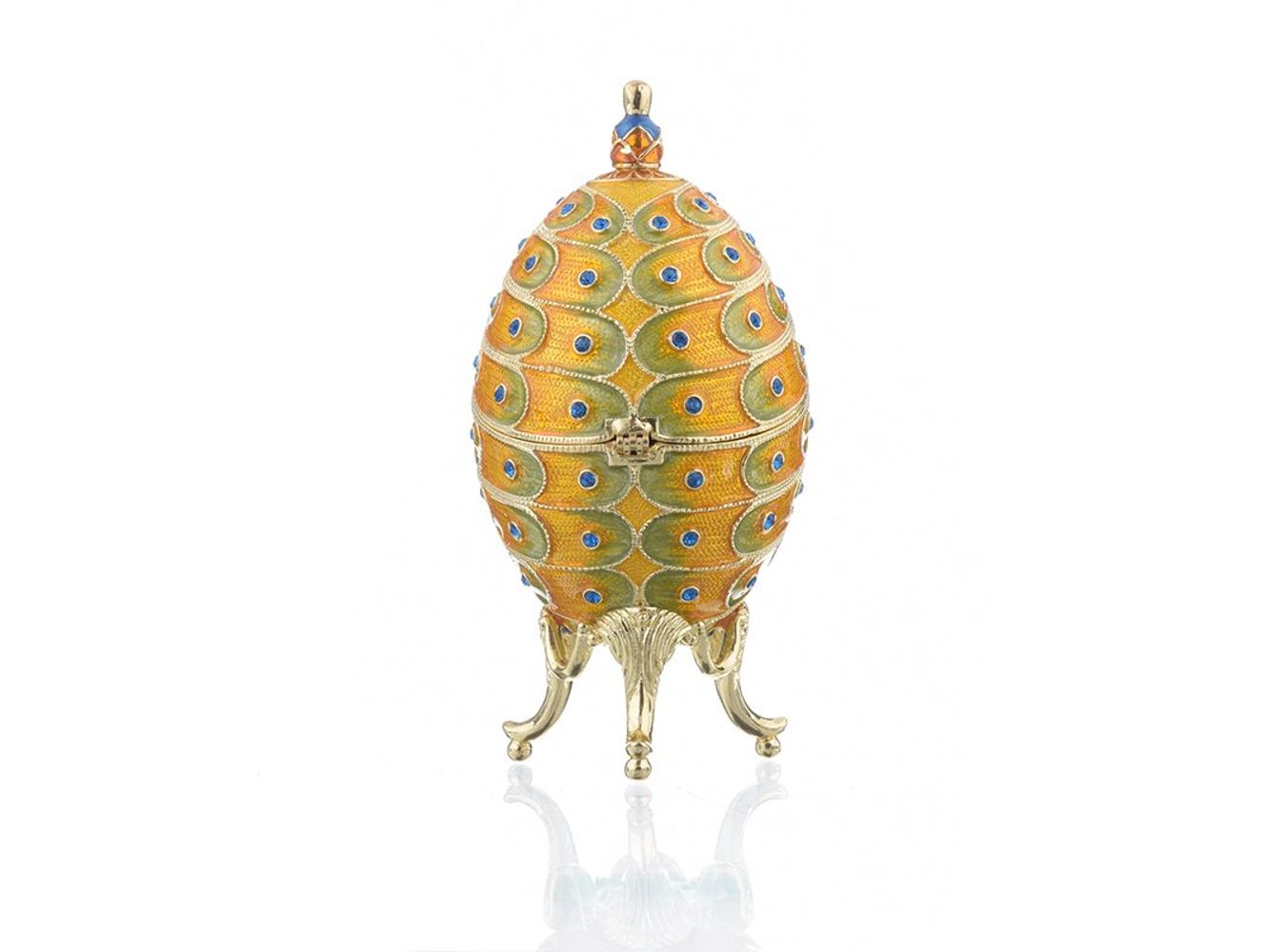 Colorful Peacock Faberge Egg