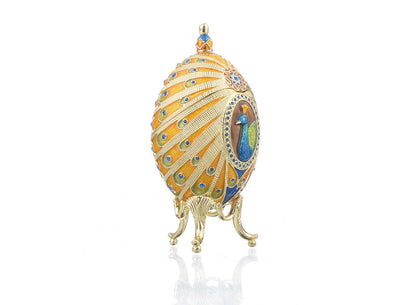 Colorful Peacock Faberge Egg