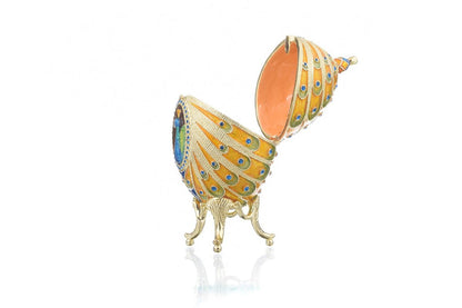 Colorful Peacock Faberge Egg