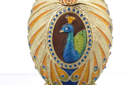 Colorful Peacock Faberge Egg